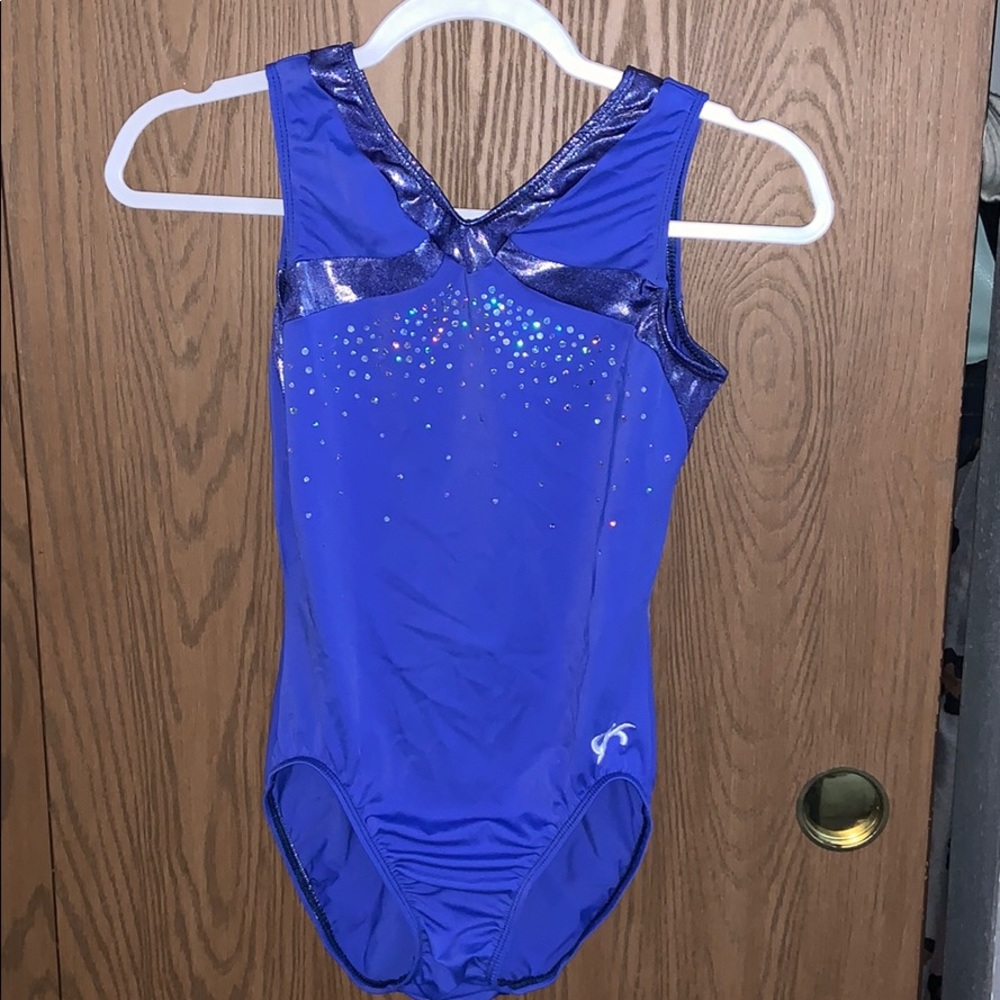 Blue GK Gymnastics Competition Leotard